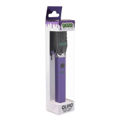 Ooze Quad 510 Thread 500 mAh Square Vape Pen Battery - 12 Count Display - The Supply Joint