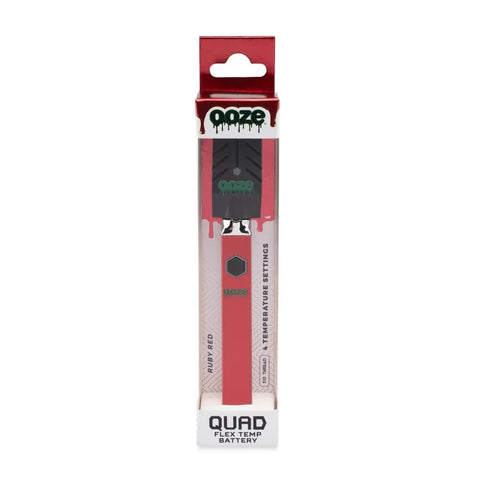 Ooze Quad 510 Thread 500 mAh Square Vape Pen Battery - 12 Count Display - The Supply Joint