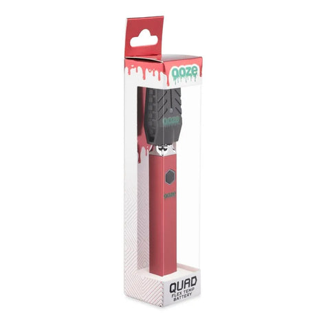 Ooze Quad 510 Thread 500 mAh Square Vape Pen Battery - 12 Count Display - The Supply Joint