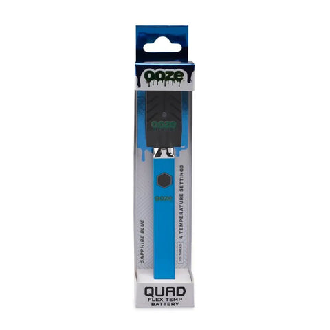 Ooze Quad 510 Thread 500 mAh Square Vape Pen Battery - 12 Count Display - The Supply Joint