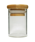 1 Oz Airtight Glass Jar With Bamboo Lid - 200 Count - The Supply Joint 