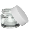 10 Ml Clear Round Glass Concentrate Jar With Cap - 416 Count - The Supply Joint 