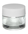 10 Ml Clear Round Glass Concentrate Jar With Cap - 50 Count - The Supply Joint 