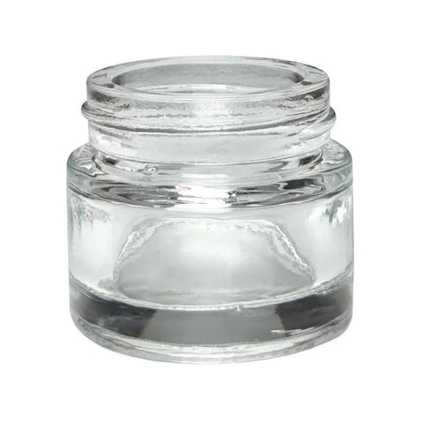 10 Ml Clear Round Glass Concentrate Jar With Cap - 50 Count - The Supply Joint 