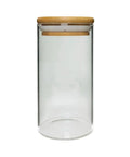 10 Oz Airtight Glass Jar With Bamboo Lid - 80 Count - The Supply Joint 