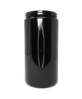 1000 Ml Opaque Black Uv Glass Jar With Cap - 12 Count - The Supply Joint 