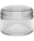 15 Gram Clear Plastic Round Concentrate Jar With Cap - 1000 Count - The Supply Joint 