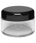 15 Gram Clear Plastic Round Concentrate Jar With Cap - 1000 Count - The Supply Joint 