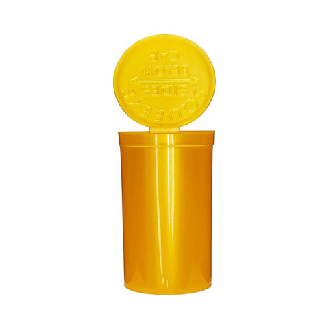 19 Dram Plastic Pop Top Bottle Opaque Amber - 225 Count - The Supply Joint 