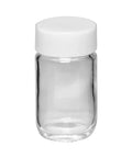 2 oz Clear Round Glass Jar With Matte Cap - 192 Count - The Supply Joint 