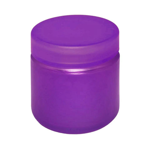 2 Oz Frosted Glass Jar With Plastic Lid - 200 Count - The Supply Joint 