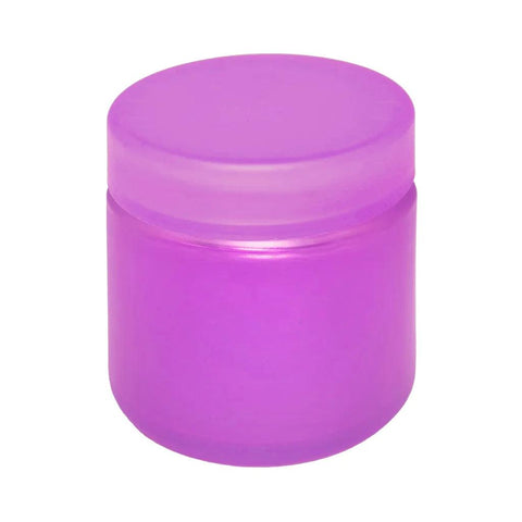 2 Oz Frosted Glass Jar With Plastic Lid - 200 Count - The Supply Joint 