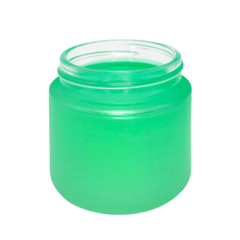 2 Oz Frosted Glass Jar With Plastic Lid - 200 Count - The Supply Joint 