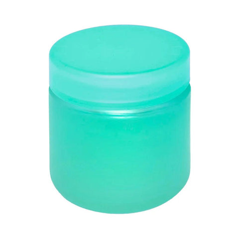 2 Oz Frosted Glass Jar With Plastic Lid - 200 Count - The Supply Joint 