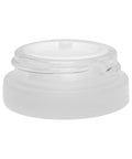 5 Gram Clear Frosted Glass Jar With Wood Cap - 480 Count - The Supply Joint 