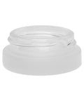 5 Gram Clear Frosted Glass Jar With Wood Cap - 480 Count - The Supply Joint 