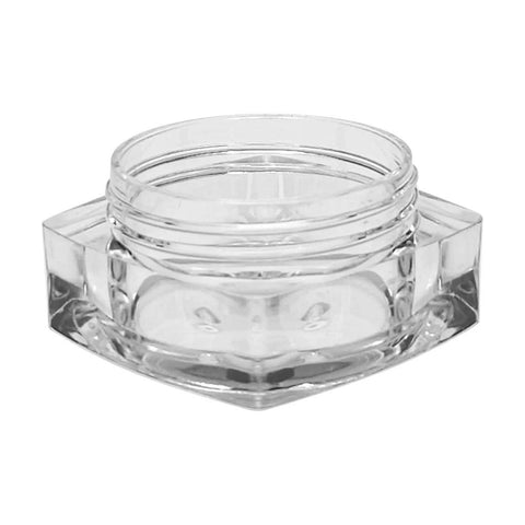 5 Gram Clear Plastic Square Pillow Concentrate Jar With Cap - 1000 Count - The Supply Joint 