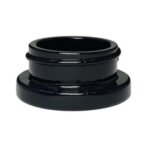 5 Ml Black Round Glass Concentrate Jar With Cap - 50 Count - The Supply Joint 