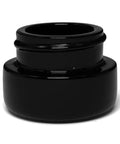 5 Ml Black Round Uv Glass Concentrate Jar With Cap - 360 Count - The Supply Joint 