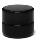 5 Ml Black Round Uv Glass Concentrate Jar With Cap - 360 Count - The Supply Joint 