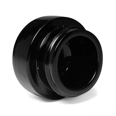 5 Ml Black Round Uv Glass Concentrate Jar With Cap - 360 Count - The Supply Joint 