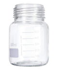 500 mL Wide Mouth Graduated Round Reagent Lab Glass Bottle With Blue Polypropylene Screw Cap - The Supply Joint 