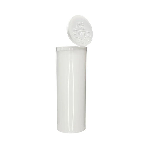 60 Dram Plastic Pop Top Bottle Opaque White - 75 Count - The Supply Joint 