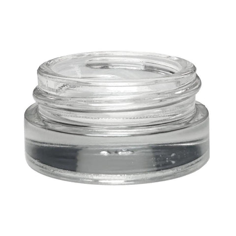 7 Ml Clear Straight Round Glass Concentrate Jar With Cap - 360 Count - The Supply Joint 