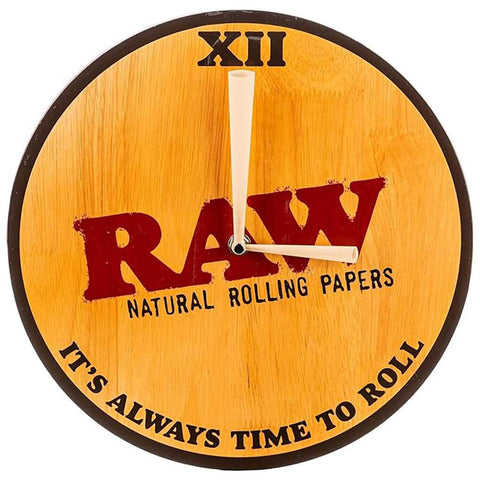 Raw Wooden Wall Clock