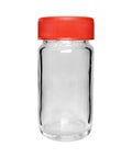 85 Mm - 42 Mm Clear Round Glass Jar With Cap - 180 Count - The Supply Joint 