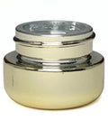 9 Ml Gold Chrome Round Glass Concentrate Jar With Gold Chrome Cap - 360 Count - The Supply Joint 