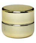 9 Ml Gold Chrome Round Glass Concentrate Jar With Gold Chrome Cap - 360 Count - The Supply Joint 