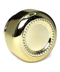 9 Ml Gold Chrome Round Glass Concentrate Jar With Gold Chrome Cap - 360 Count - The Supply Joint 