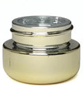 9 Ml Gold Chrome Round Glass Concentrate Jar With Gold Chrome Cap - 50 Count - The Supply Joint 