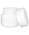 9 Ml White Round Uv Glass Concentrate Jar With White Cap - 360 Count - The Supply Joint 