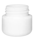 9 Ml White Round Uv Glass Concentrate Jar With White Cap - 360 Count - The Supply Joint 