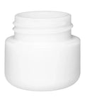 9 Ml White Round Uv Glass Concentrate Jar With White Cap - 50 Count - The Supply Joint 