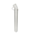 98 Mm Plastic Opaque J-tube With Attached Lid - 50 Count - The Supply Joint 