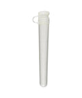 98 Mm Plastic Opaque J-tube With Attached Lid - 50 Count - The Supply Joint 