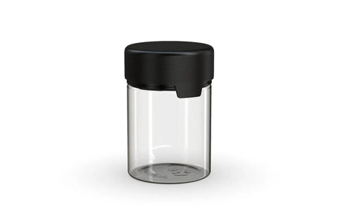 CHUBBY GORILLA 4oz - 120mL Child Resistant Clear Plastic Aviator Container w/ Black Cap - 400 Count