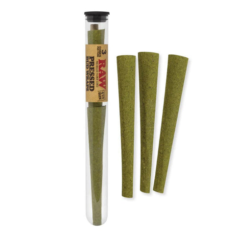 RAW Pressed Bud Wraps Pre-Rolled Flower Cones