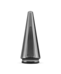 color:shadow black | Front shot of black Puffco Peak Pro dab rig glass