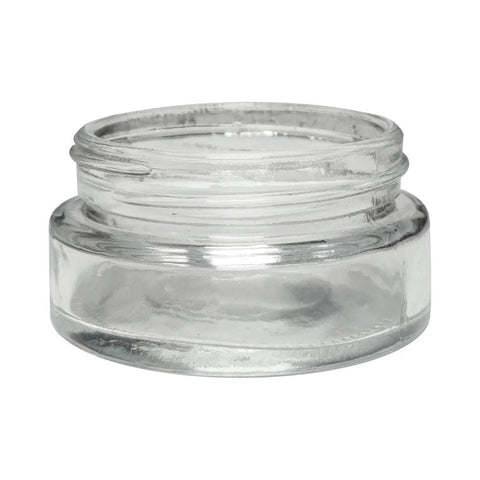 Child Resistant 30 Ml Clear Round Glass Jar With Cap - 200 Count - The Supply Joint 