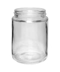 Child Resistant 4 Oz Clear Round Glass Jar With Slim Cap - 120 Count - The Supply Joint 