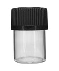 Child Resistant 42 Mm - 30 Mm Clear Glass Jar With Cap - 50 Count - The Supply Joint 