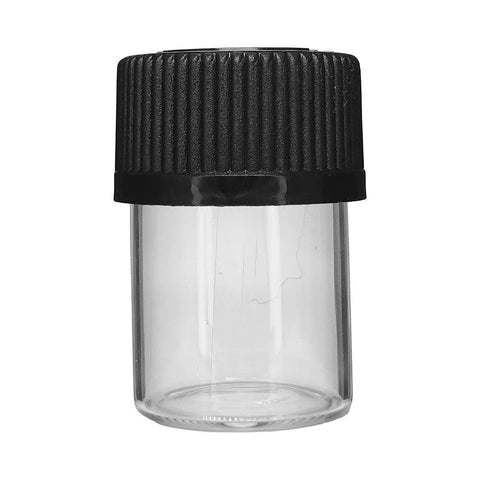 Child Resistant 42 Mm - 30 Mm Clear Glass Jar With Cap - 50 Count - The Supply Joint 