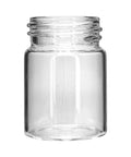 Child Resistant 42 Mm - 30 Mm Clear Glass Jar With Cap - 50 Count - The Supply Joint 