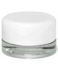 Child Resistant 5 Ml Clear Round Uv Glass Concentrate Jar With Cap - 50 Count - The Supply Joint 