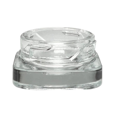 Child Resistant 5 mL Clear Square Glass Concentrate Jar With Cap - 50 Count - The Supply Joint 