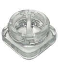 Child Resistant 5 Ml Clear Square Glass Dual Compartment Concentrate Jar With Cap - 480 Count - The Supply Joint 